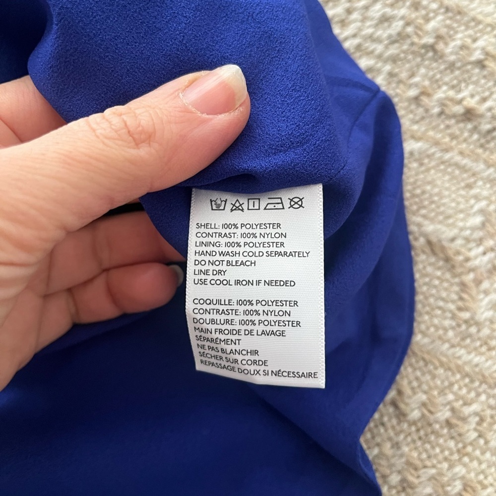 Urban Outfitters Royal Blue Layered Cocktail Dress Size 10 - Picture 7 of 9